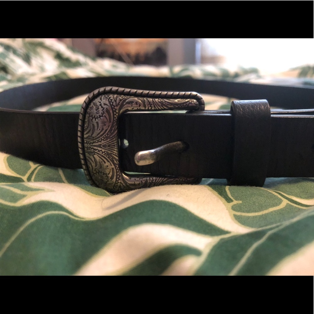 ASOS Western Style Black Belt Size M